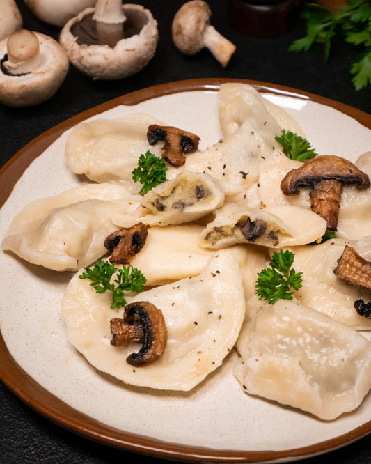 Вареники с картофелем и грибами