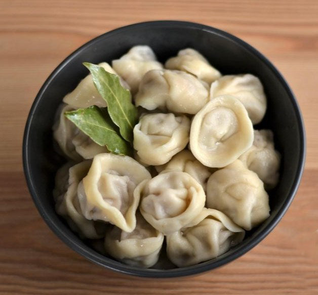 Пельмени с курицей и свининой