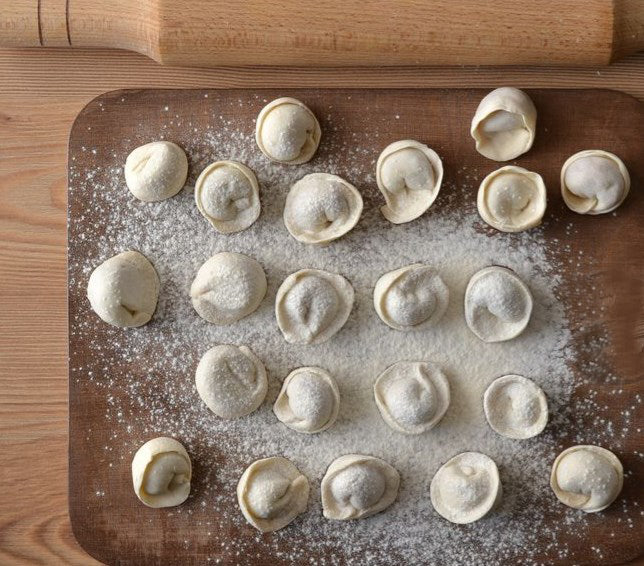 Пельмени с курицей и свининой